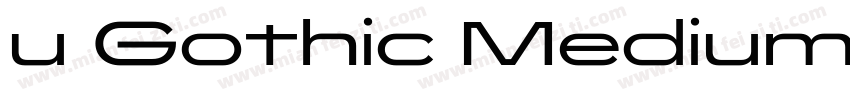 u Gothic Medium字体转换